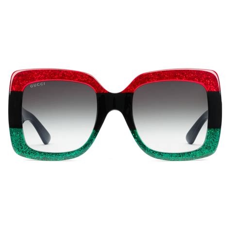 when was gucci used a green red green color|green and red Gucci sunglasses.